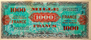 1000 francs France type 1945