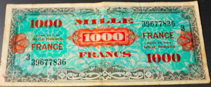 1000 francs France type 1945