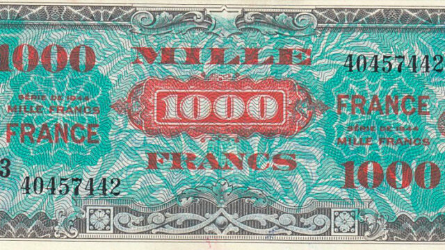 1000 francs France type 1945