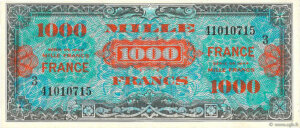 1000 francs France type 1945