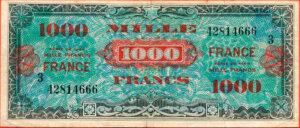 1000 francs France type 1945