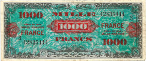 1000 francs France type 1945