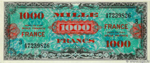 1000 francs France type 1945