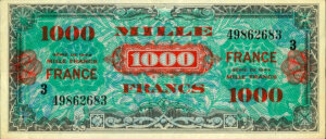 1000 francs France type 1945