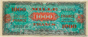 1000 francs France type 1945