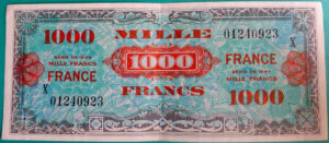 1000 francs France type 1945