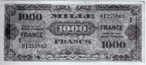 1000 francs France type 1945