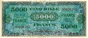 5000 francs France type 1945