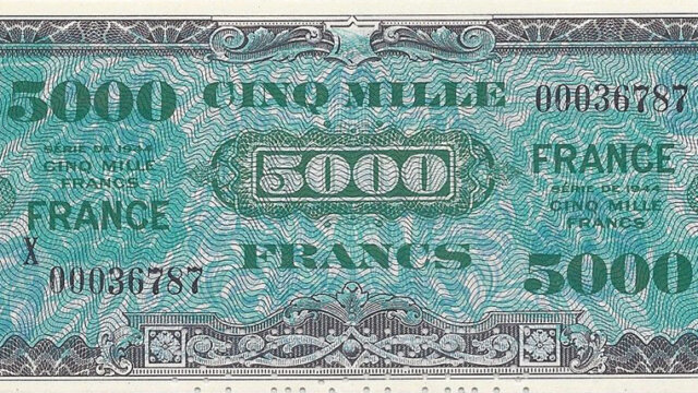 5000 francs France type 1945