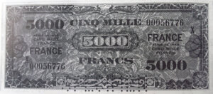 5000 francs France type 1945