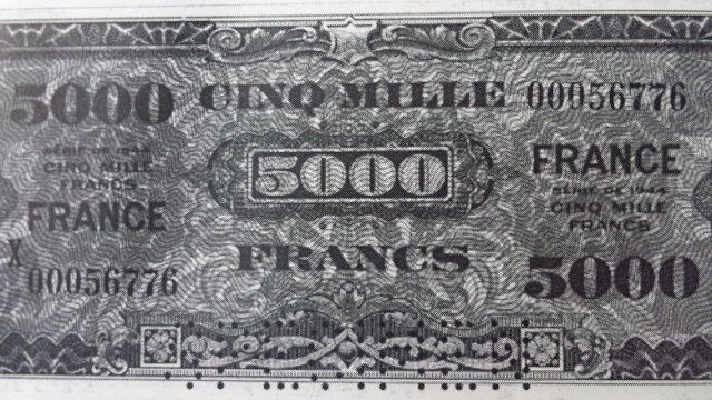 5000 francs France type 1945