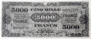 5000 francs France type 1945