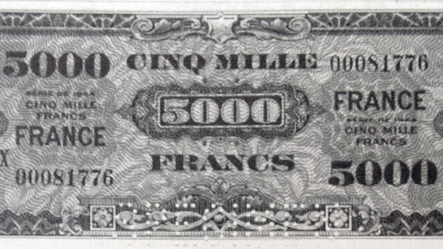 5000 francs France type 1945