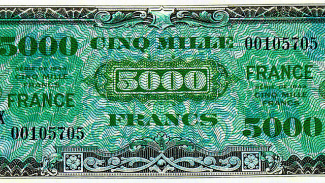 5000 francs France type 1945