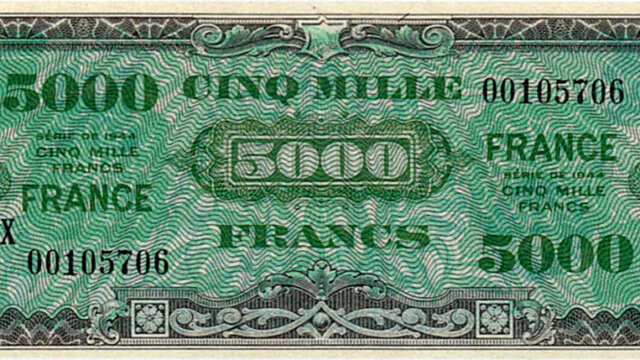 5000 francs France type 1945