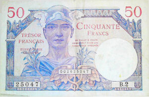 50 francs Trésor Français type 1947