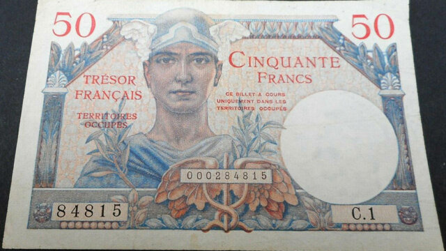 50 francs Trésor Français type 1947