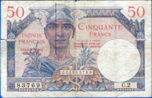 50 francs Trésor Français type 1947