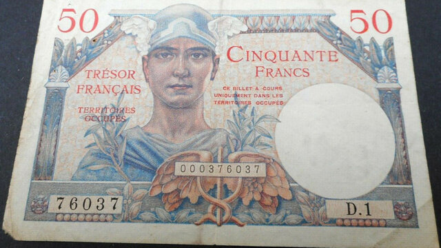 50 francs Trésor Français type 1947