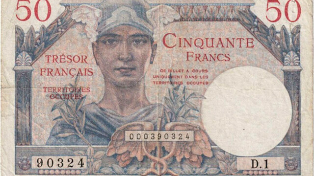 50 francs Trésor Français type 1947