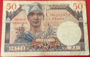 50 francs Trésor Français type 1947