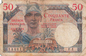 50 francs Trésor Français type 1947