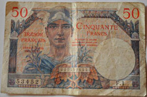 50 francs Trésor Français type 1947