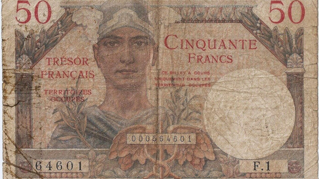 50 francs Trésor Français type 1947