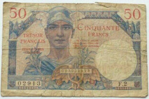 50 francs Trésor Français type 1947