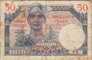 50 francs Trésor Français type 1947