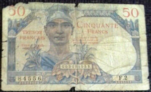 50 francs Trésor Français type 1947