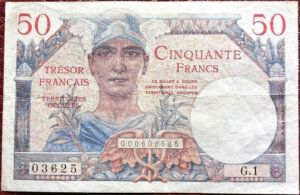 50 francs Trésor Français type 1947