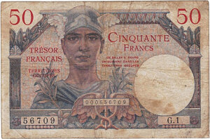 50 francs Trésor Français type 1947