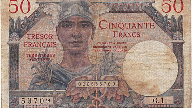 50 francs Trésor Français type 1947