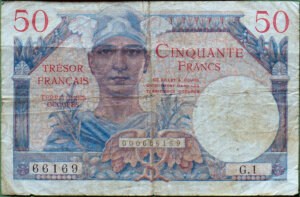 50 francs Trésor Français type 1947