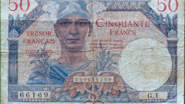 50 francs Trésor Français type 1947