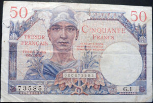 50 francs Trésor Français type 1947