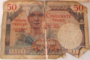 50 francs Trésor Français type 1947