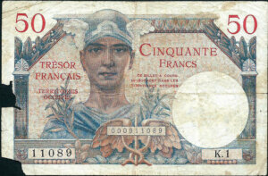 50 francs Trésor Français type 1947