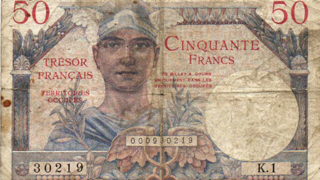 50 francs Trésor Français type 1947