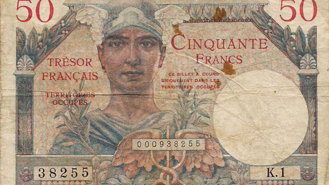 50 francs Trésor Français type 1947