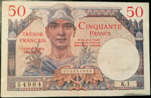 50 francs Trésor Français type 1947