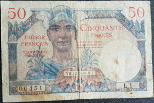 50 francs Trésor Français type 1947