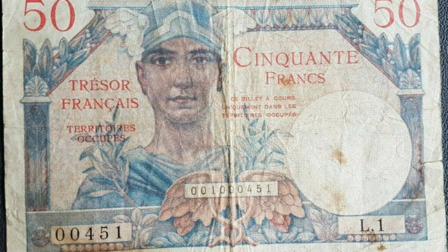 50 francs Trésor Français type 1947