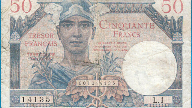 50 francs Trésor Français type 1947