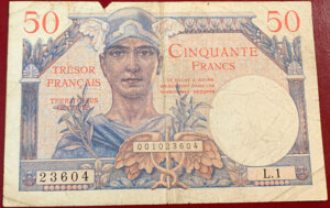 50 francs Trésor Français type 1947