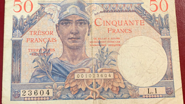 50 francs Trésor Français type 1947