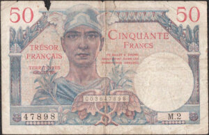 50 francs Trésor Français type 1947