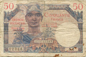 50 francs Trésor Français type 1947