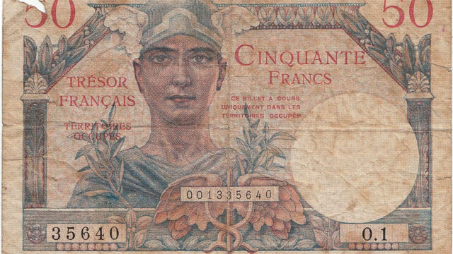 50 francs Trésor Français type 1947